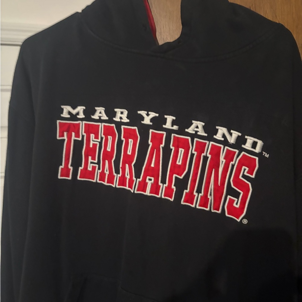 Stadium Athletics Maryland Terrapins Black and Red Hoodie